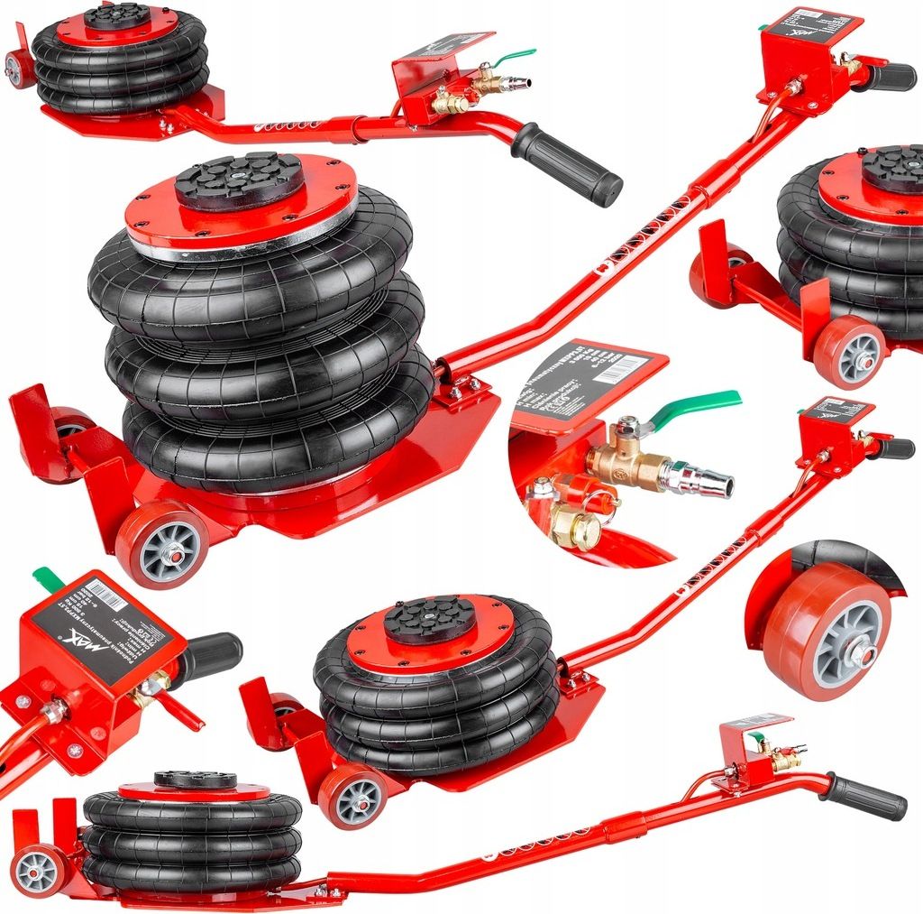 Pneumatischer Wagenheber Luftkissenheber 3,5 t – 15-40 cm Hubhöhe, Anti-Rutsch, Luftkissenheber