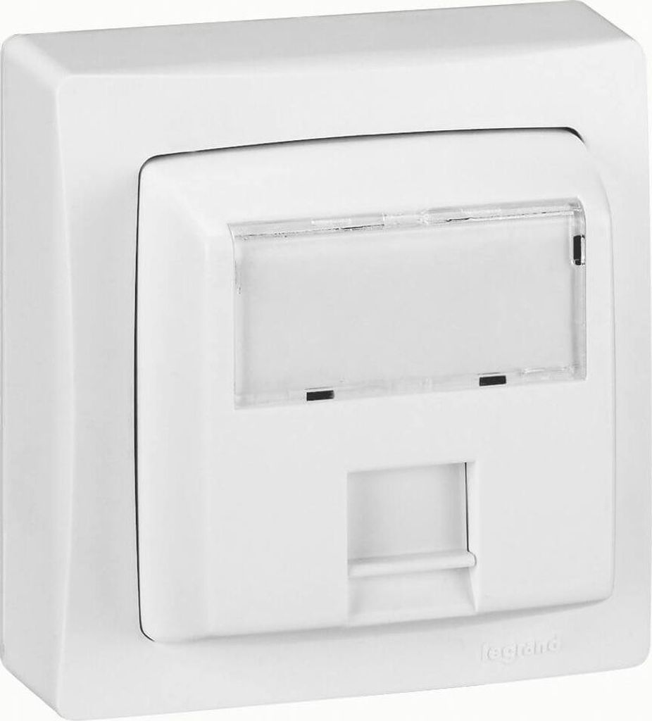 Legrand OTEO Aufputz RJ45 CAT.5E FTP Netzwerkdose / Internetdose, 086061