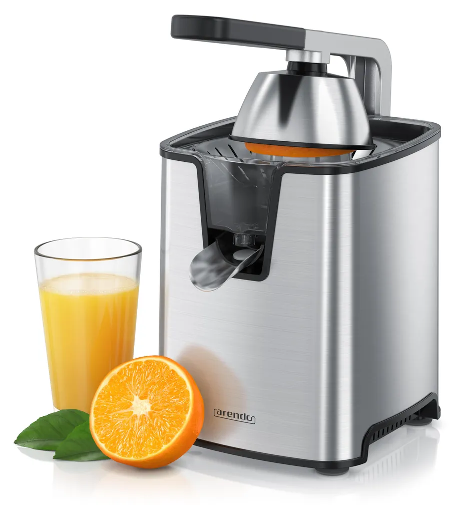 Presse-jus puissant en inox 1000W Arendo, bras articulé et sans BPA