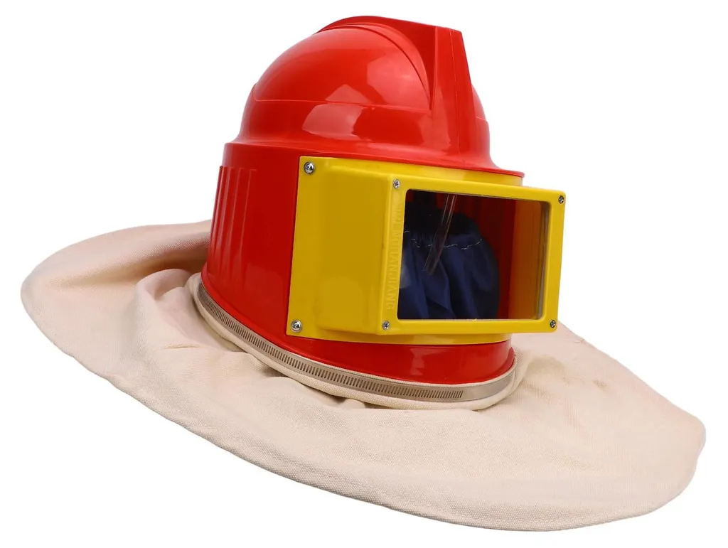 Cagoule de sablage professionnelle à double écran pour décapage et grattage - 4
