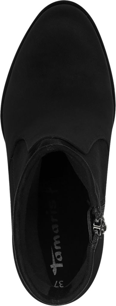 Tamaris Damen Stiefelette Textil mit samtig weicher Haptik 1-25057-43, Größe:36 EU, Farbe:Schwarz