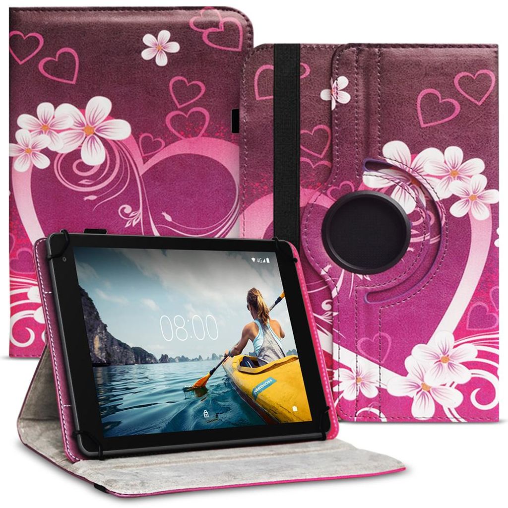 Tablet Tasche für DOOGEE T30S T30SE T30E T30 Pro Hülle Schutzhülle 360° DrehbarFarbe Uni 360 Taschen:Motiv 2