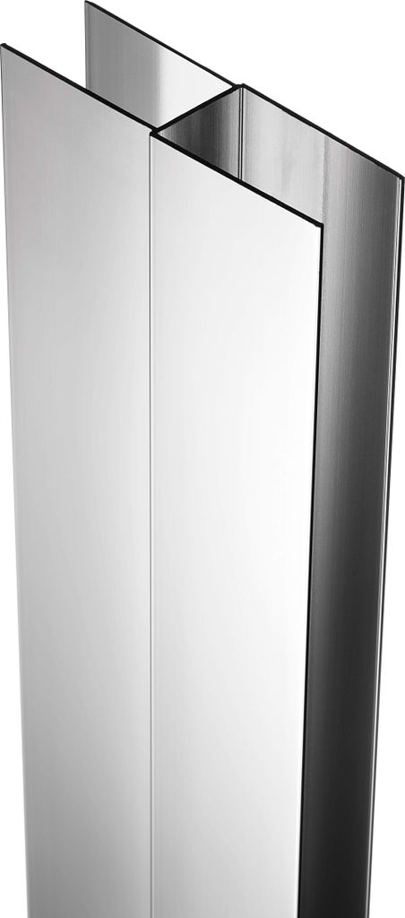Design Chrom-Verlängerungsprofil Mit Montageteilen Höhe 200 Produktbild 