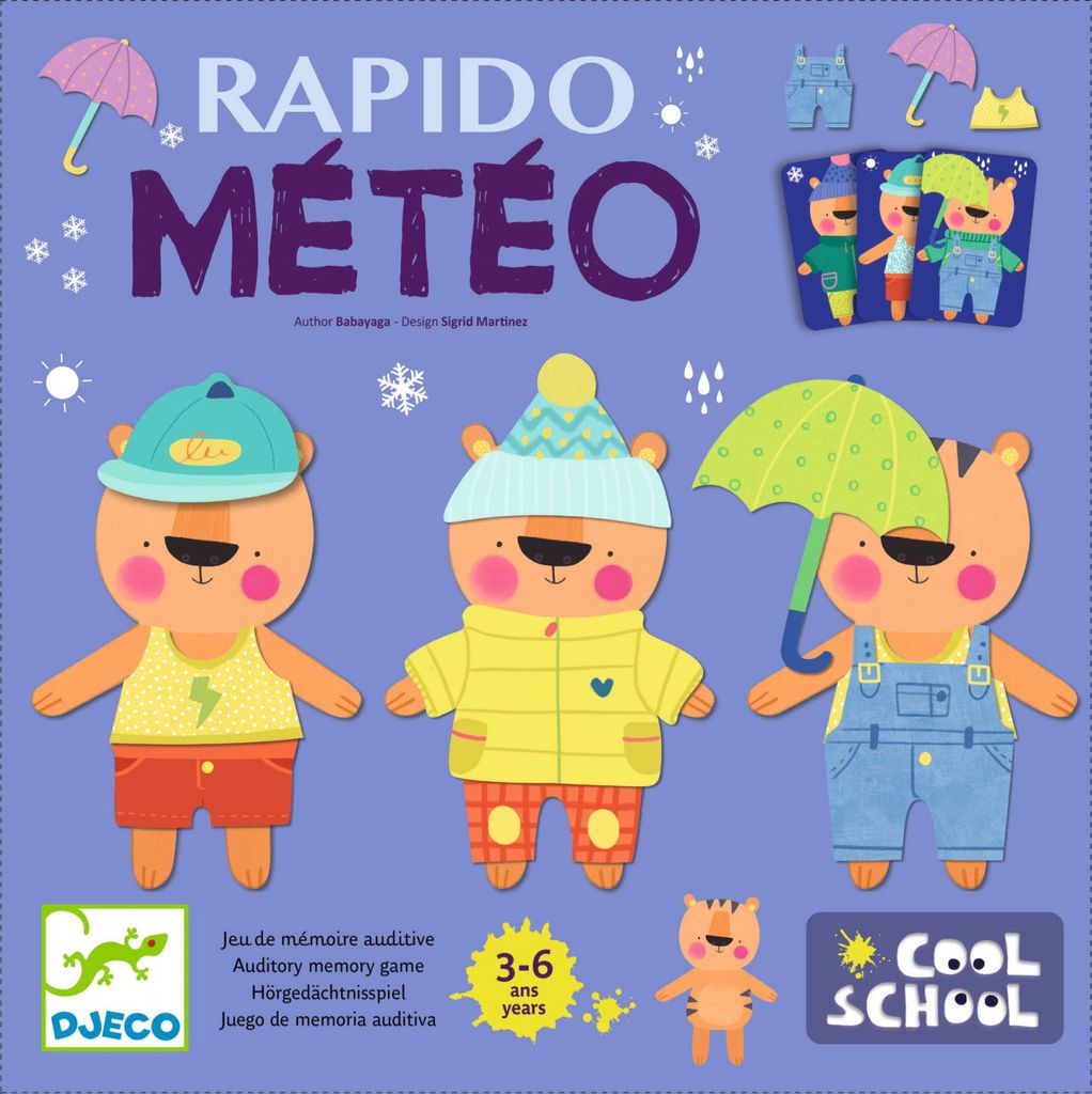 Rapido Meteo, Djeco-Memory-Spiel