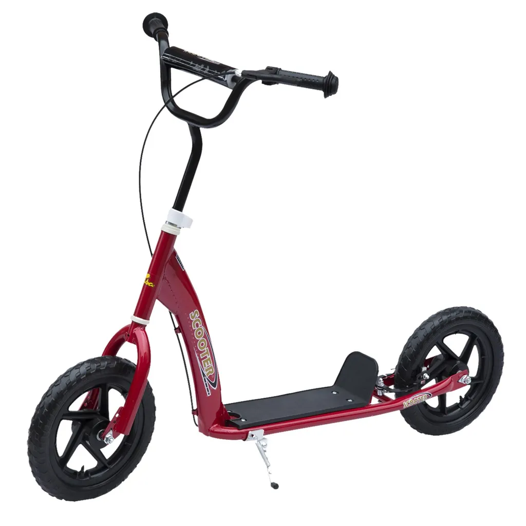 Trottinette enfant stable et confortable pour éviter les chutes - Rouge