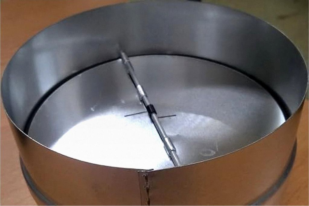 Rückstauklappe 100 125 150 mm – Rückschlagklappe aus verzinktem Stahl mit Gummidichtung – für Dunstabzugshaube, Lüftung, Trockner und Vents...