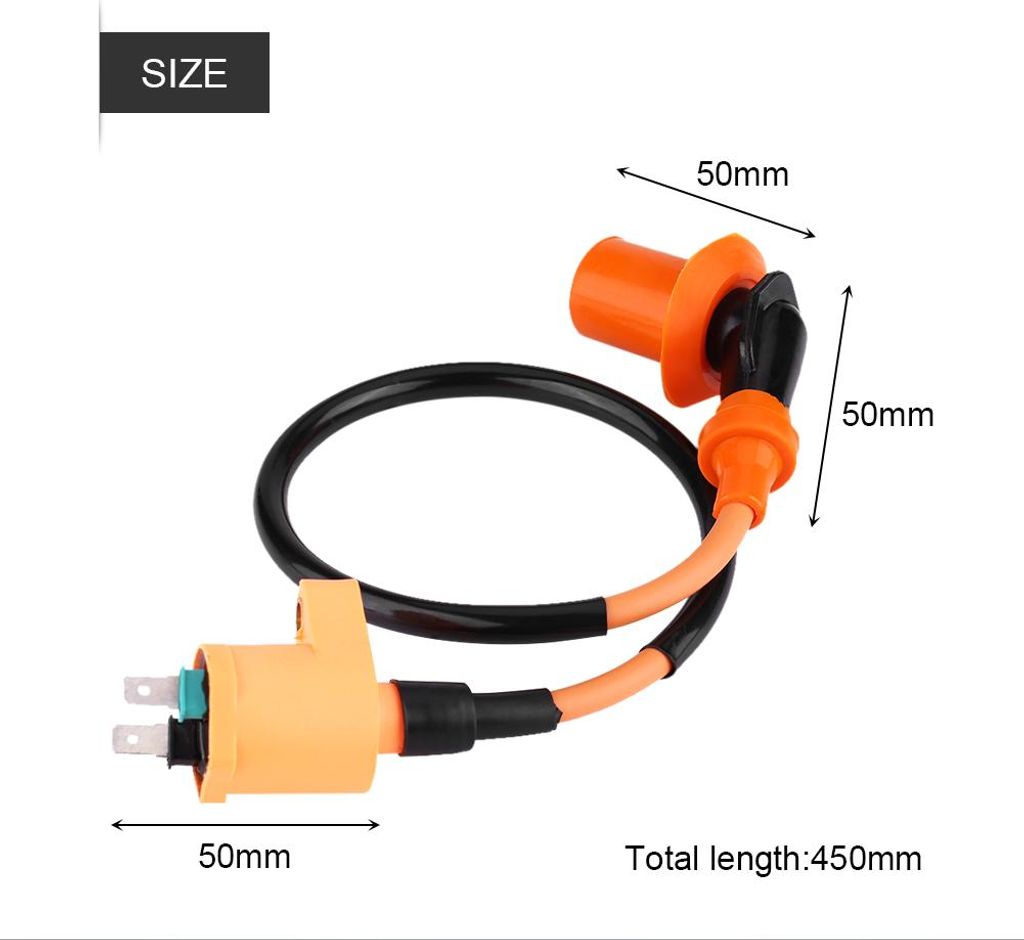 Zündspule für GY6 50CC 125CC 150CC Motor Motorrad Dirt Bike Roller Moped Orange