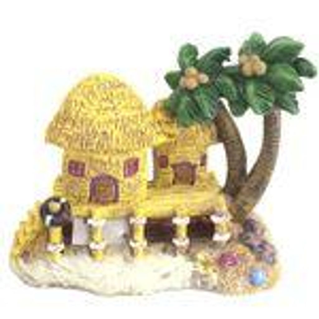 Aquarium Deko Strandhaus ca.18x10x15,5 cm