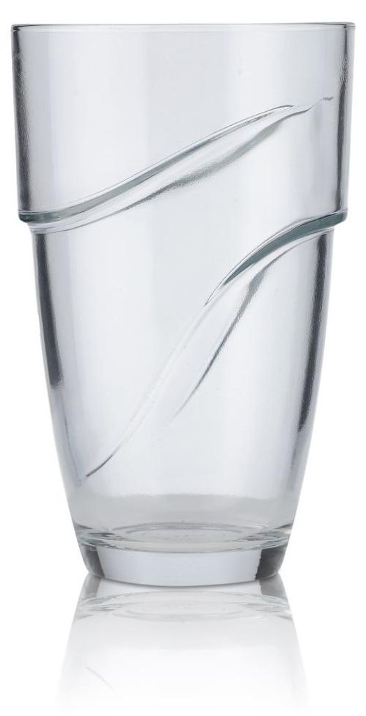 Duralex Wave Glas 0,36l Tumbler Konturglas Universal Trinkglas Gastro Kneipe