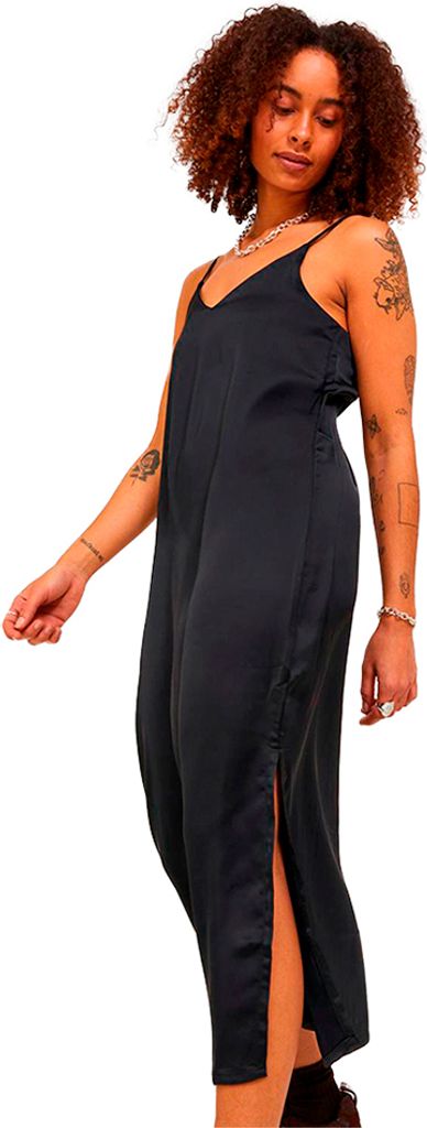 Jack & Jones Cleo Satin Jjxx ärmelloses Langes Kleid Schwarz XS Frau Schwarz XS