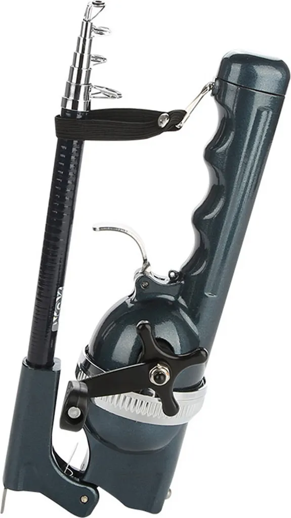 Canne à pêche portable pour voyage et randonnée avec moulinet fermé