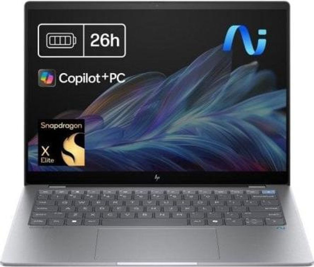 Portátil HP OmniBook X 14-fe1000ns QC Snapdragon X Plus X1P-42-100/16GB/512GB SSD/14" Windows 11