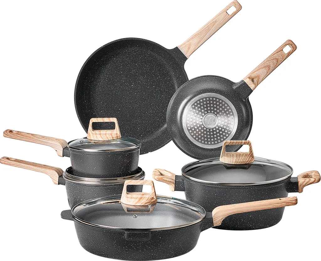 Recensione Set Pentole SucceBuy 17 Pezzi - Granito Nero Full Induction