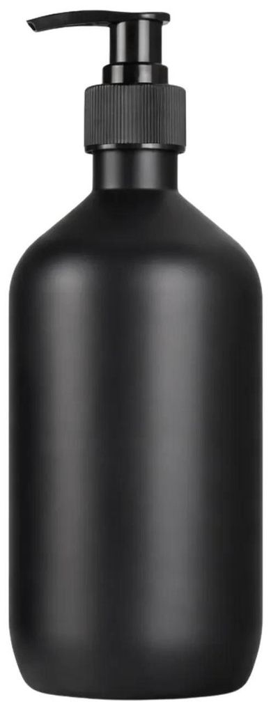 Seifenspender, 300 ml, mattschwarze Flasche mit Pumpe für Küche oder Bad