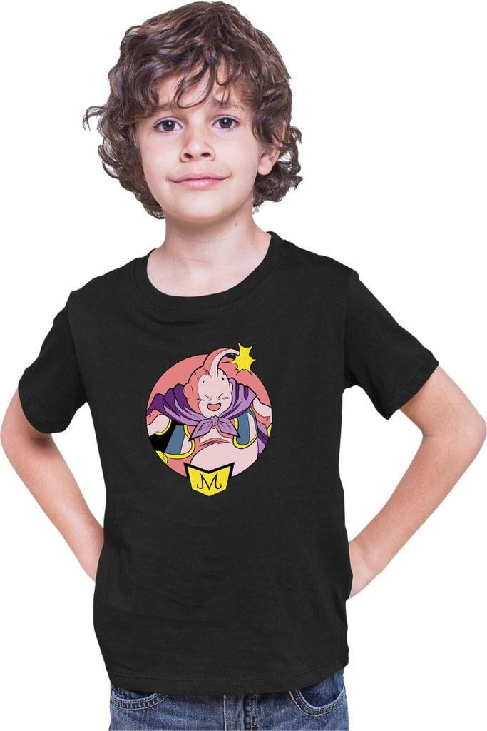 Kinder T-Shirt Dragon Anime Manga Ball Z Majin Boo 02, 12-13 Jahr - 152 / Schwarz