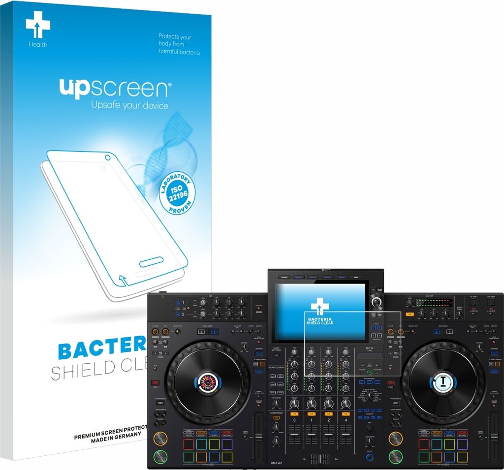 upscreen Schutzfolie für Pioneer XDJ-AZ Displayschutz Displayschutzfolie Folie Klar antibakteriell