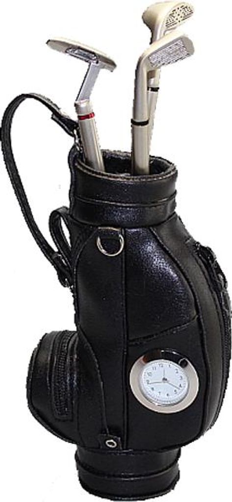Golf Bag 3 Kugelschreiber IAN 834 mit Uhr - Schwarz Produktbild 