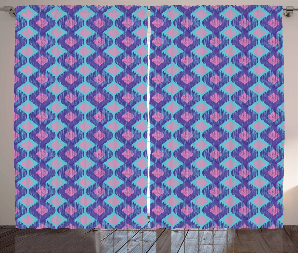 ABAKUHAUS Tenda A Pannello Con Cuori – Set Da 2, Microfibra, 150x245 Cm, Per Camera Da Letto O Soggiorno