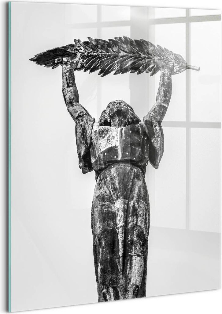 Designer Glasbild - Wandbild - Glas Bild - 60x80 cm - Freiheitsstatue In Budapest
