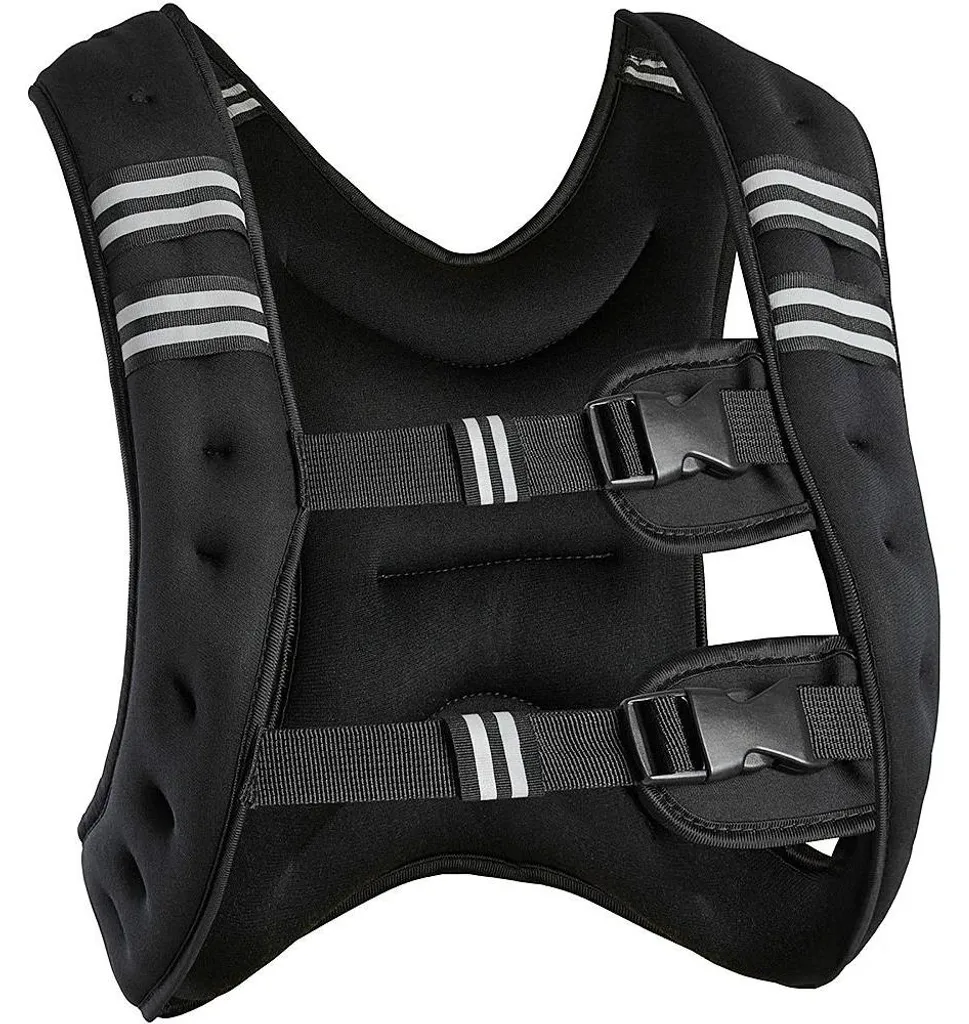 Veste lestée de sport 10kg pour gymnastique suédoise et cardio noir