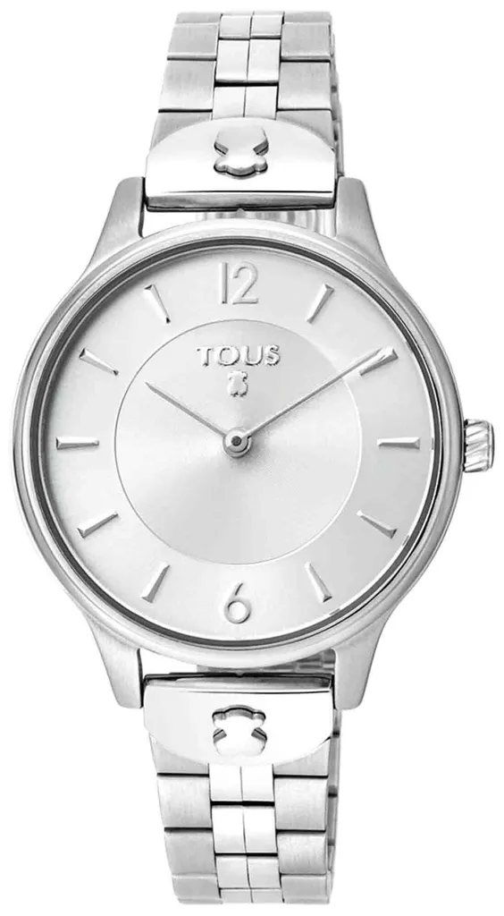 Montre TOUS Mod. 100350420 Unie : Cadran Argenté et Bracelet Acier