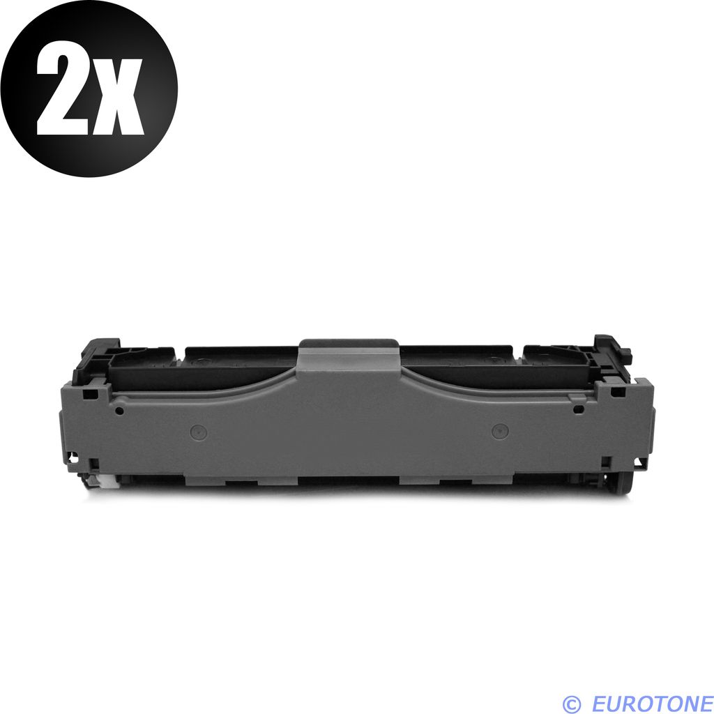 2x Eurotone Toner Alternative für HP CC530A 304A Black Schwarz