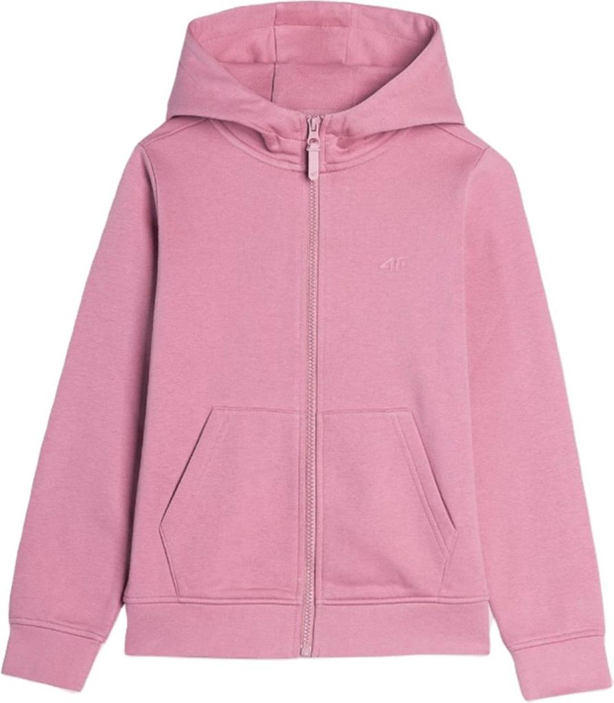 4F Kinder-Kapuzenjacke, Baumwolle, Pink, Gr. 164, für Produktbild 