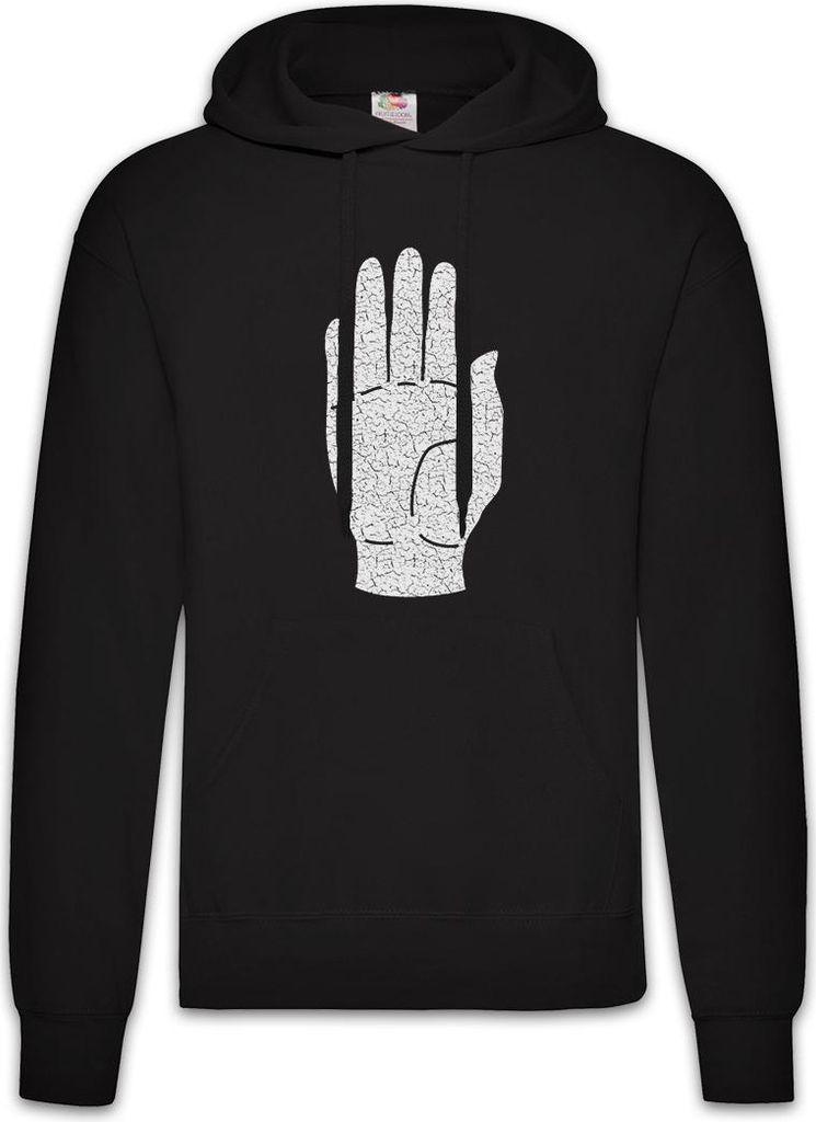 Urban Backwoods White Hand I, Herren Hoodie, Farbe: Schwarz, Größe: XL
