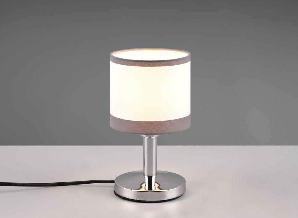 Kleine LED Nachttischlampe Touch dimmbar, Fensterlampe für die Fensterbank Weiß