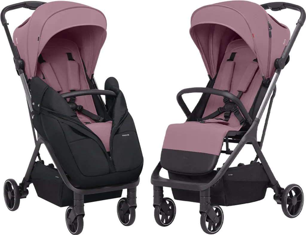 Poussette de sport Nova Desert Pink : fini les secousses pour bébé