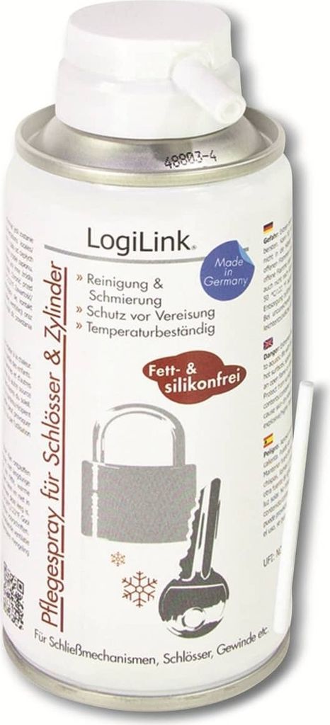 LOGILINK Pflegespray für Schlösser und Zylinder, 150 ml Produktbild 