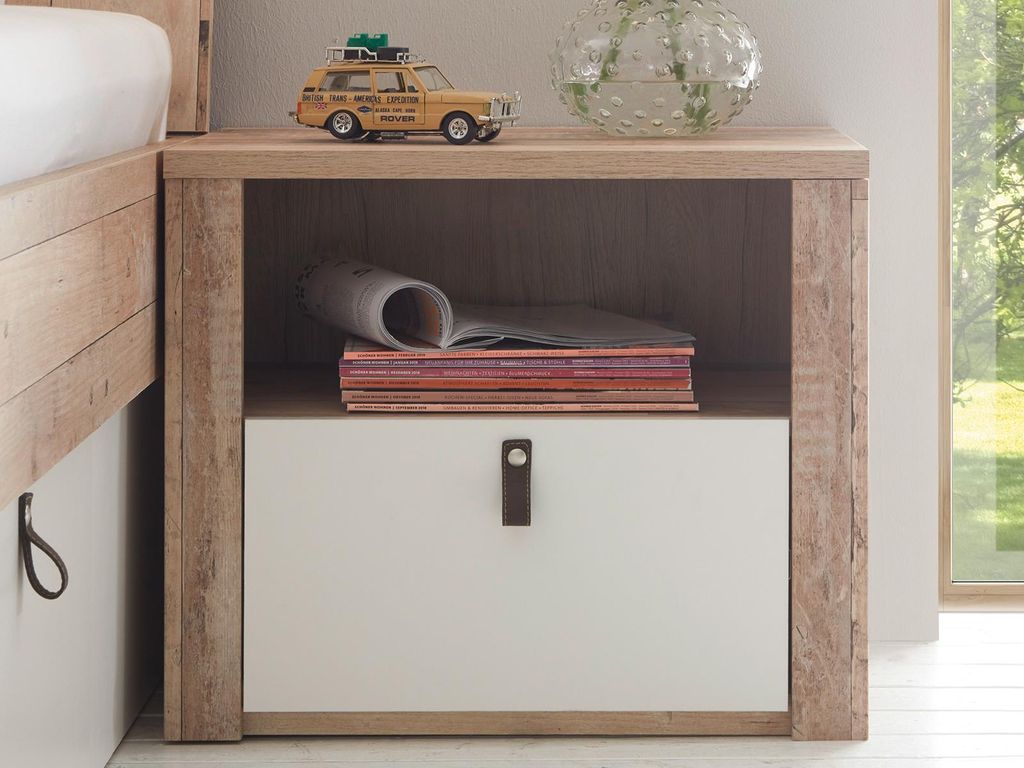 Nachtkonsole Nachttisch Nachtkommode Nachttischschrank Bettkommode "Chery I"