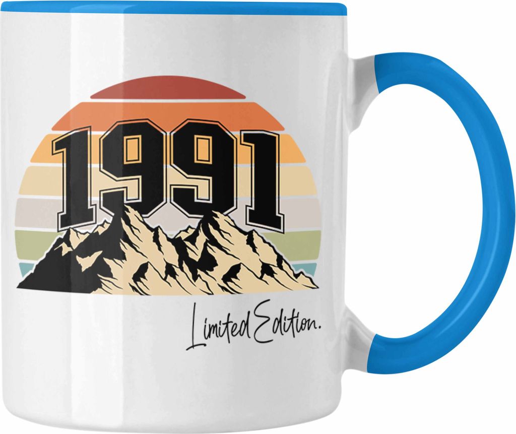 Trendation - 30. Geburtstag Tasse Frau Mann Geschenk 30er 30 Mutter Vater Männer Frauen Lustig Geschenke Geschenkidee (Blau)