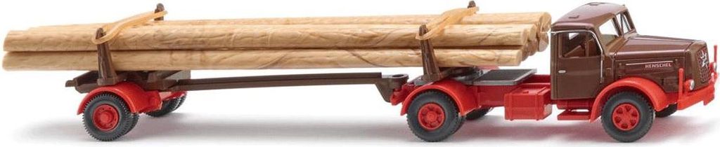Wiking 039013 H0 LKW Modell Henschel Langholztransporter