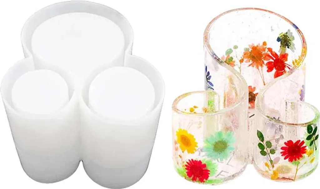 Boîte de rangement blanche triple fente pour éviter le désordre