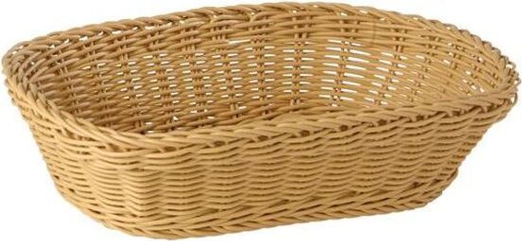 Buffetkorb Brotkorb Hellbeige robuste Ausführung BxTxH: 26,5 x 19 x 7 cm