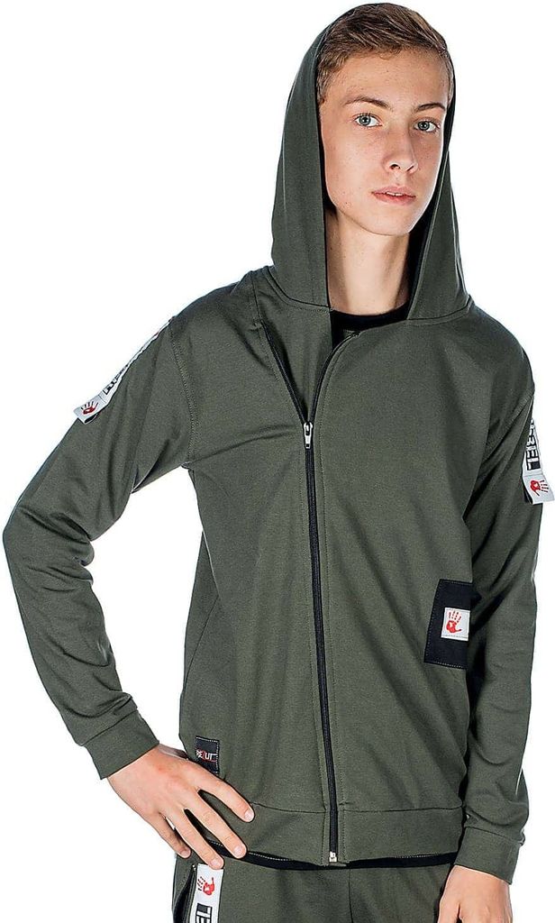 BEZLIT Kinder Jungen Sweatjacke Rebel Olivegrün 128