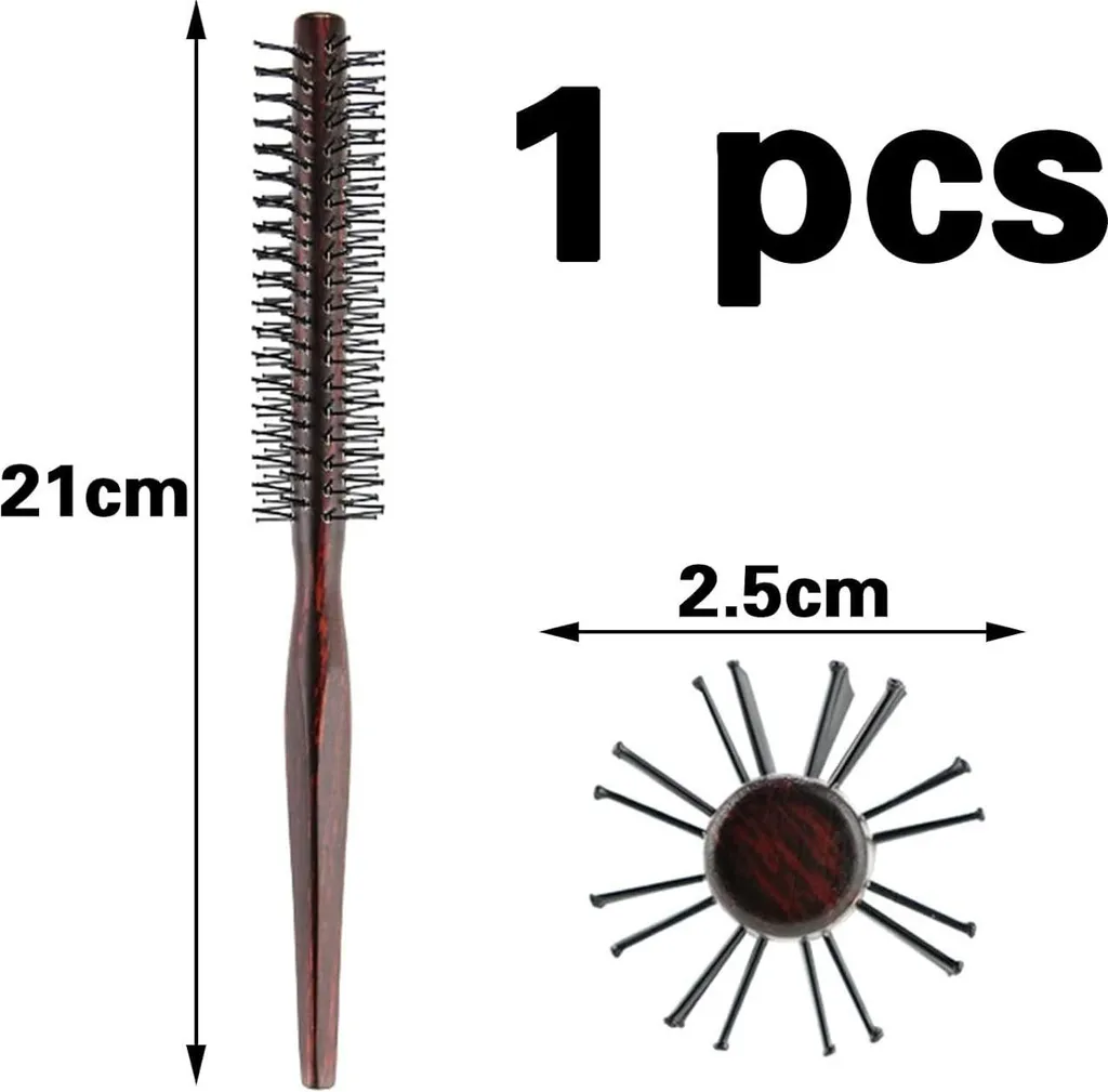 Spazzola Professionale per Barba e Capelli Uomo - 21cm Nylon - 2