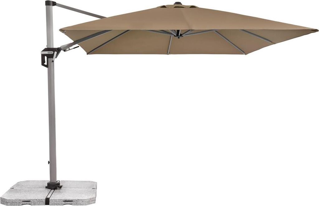 doppler "Doppler Active II Ampelschirm Sonnenschirm 350x260cm greige 846"