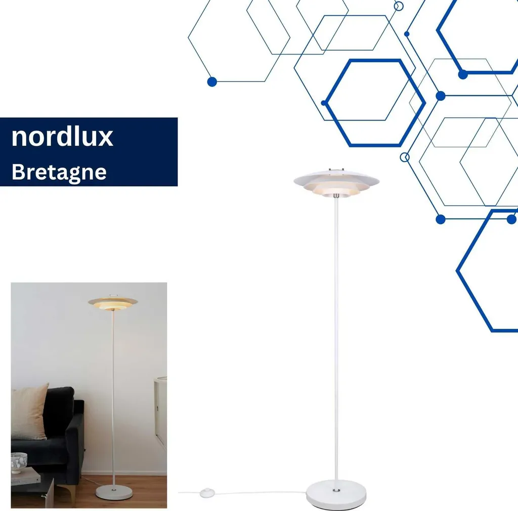 Lampadaire liseuse Bretagne Nordlux pour coin lecture et salon