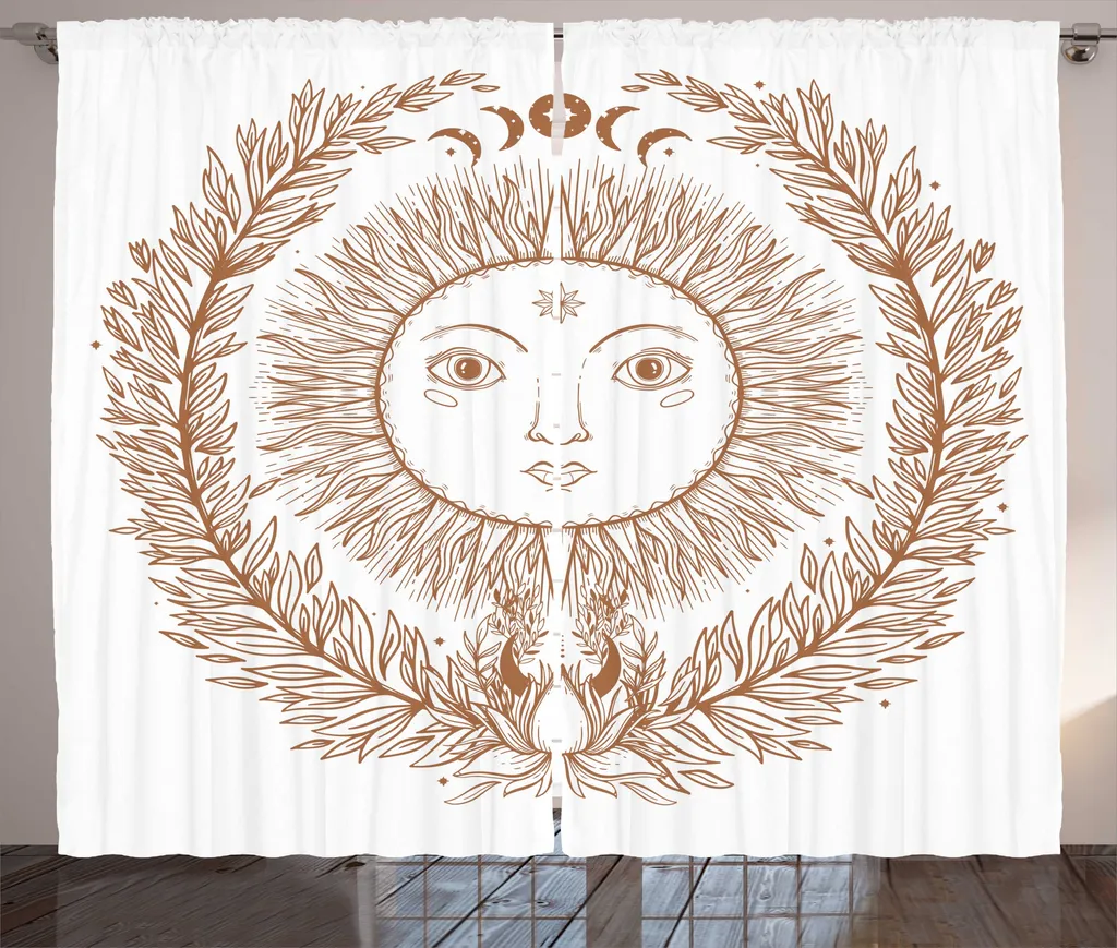 Grand Rideau de Fenêtre 280 x 225 cm pour Décoration Salon et Chambre