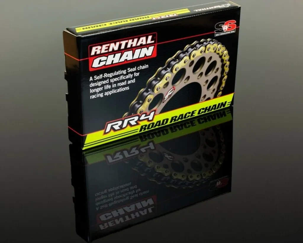 Chaîne Renthal RR4 SRS 520 évite l'étirement et réduit la friction moteur