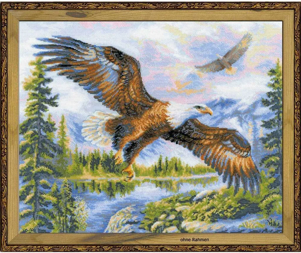 Kit de broderie point de croix Riolis Free Flight - 1145 - 30x40 cm