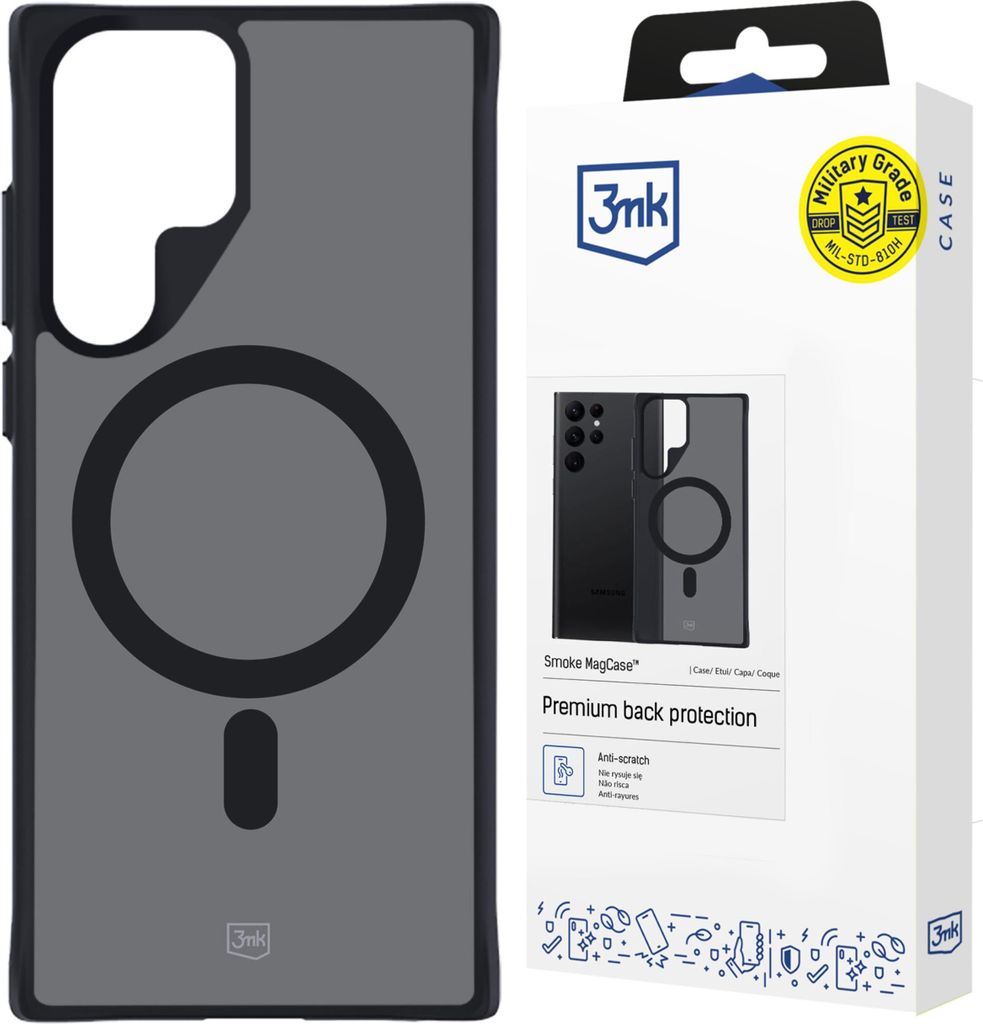 Samsung Galaxy S22 Ultra 5G - 3Mk Smoke Magcase Image du produit 