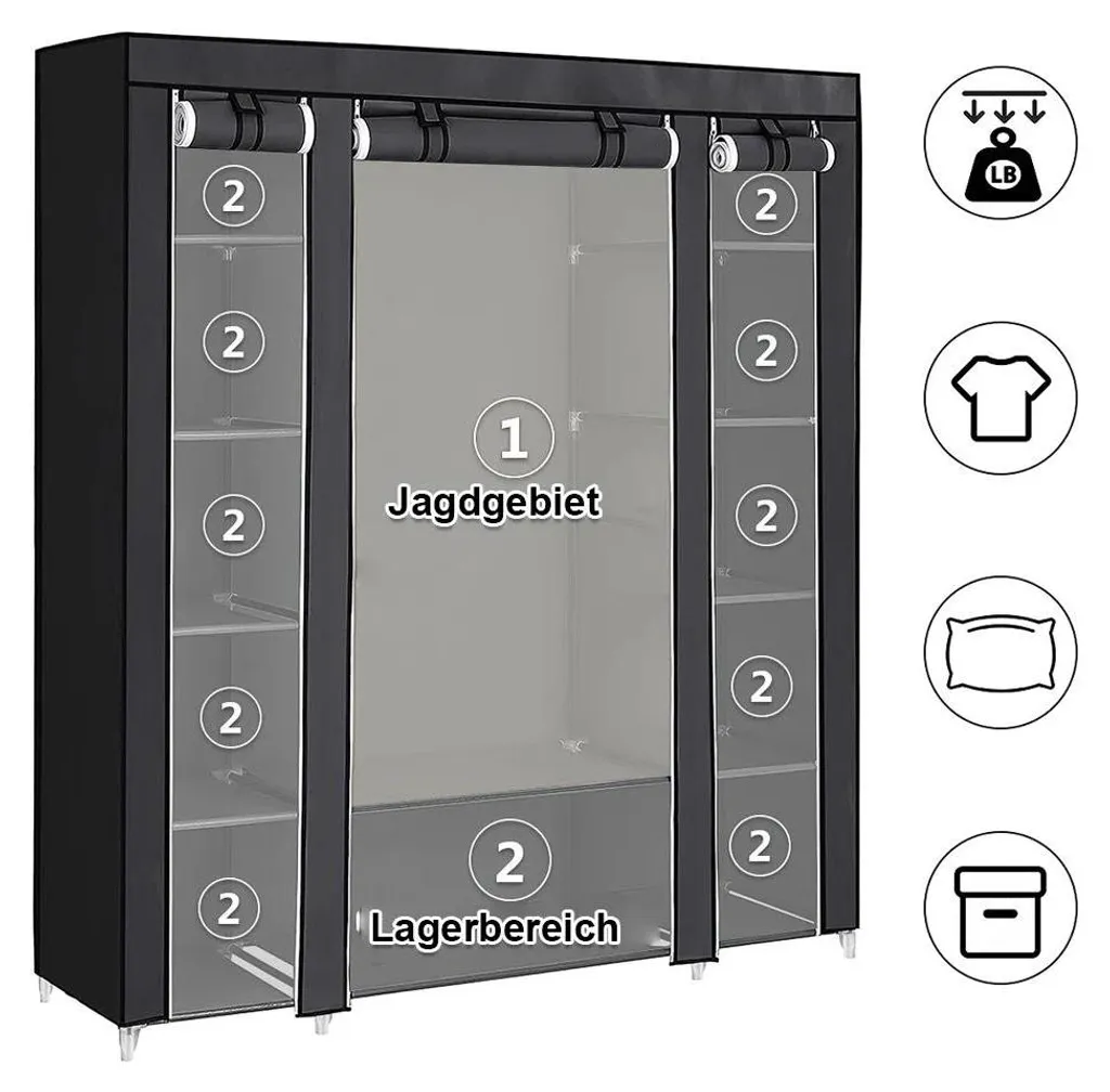 Garde-robe modulable 150 cm idéale pour optimiser votre rangement