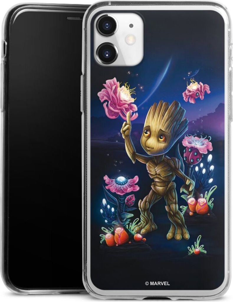 DeinDesign Slim Hülle für Apple iPhone 11 Silikon Case Ultra Dünn Handyhülle Marvel Guardians Of The Galaxy Baby Groot
