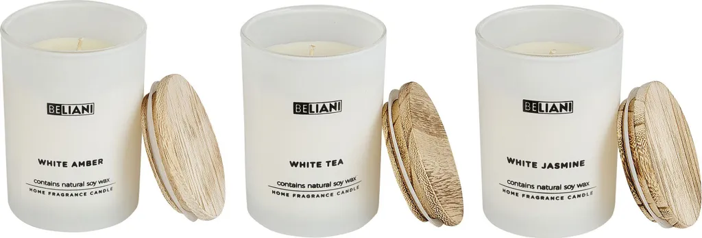 Bougie Parfumée d'Ambiance Soja Ambre et Jasmin pour Détente à la Maison