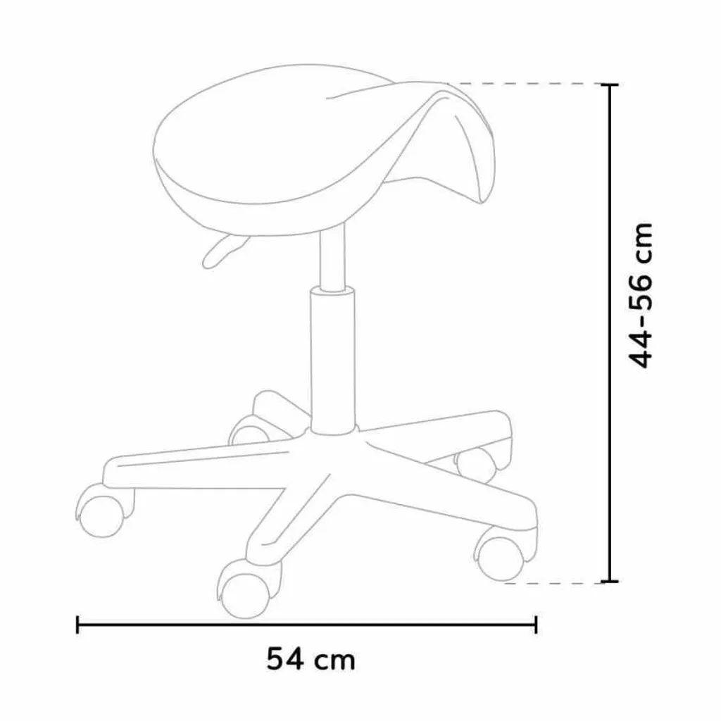 Chaise de selle blanche pour salon de beauté et esthéticienne pro
