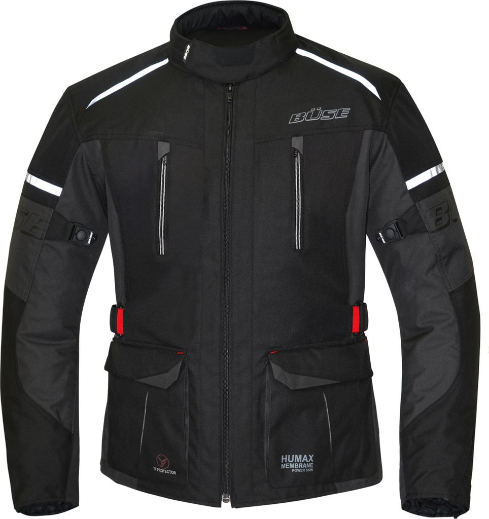 Büse Rider wasserdichte Damen Motorrad Textiljacke, schwarz, 40