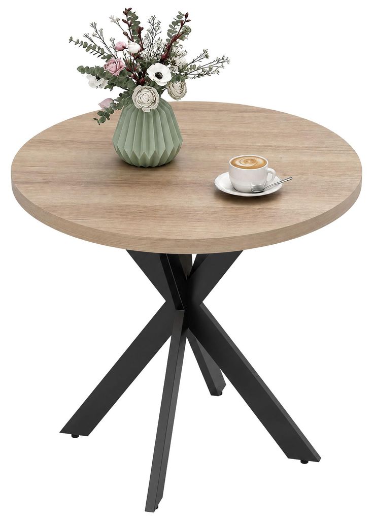 Esstisch 75 x 75 cm rund Küchentisch für 2-4 Personen Produktbild 